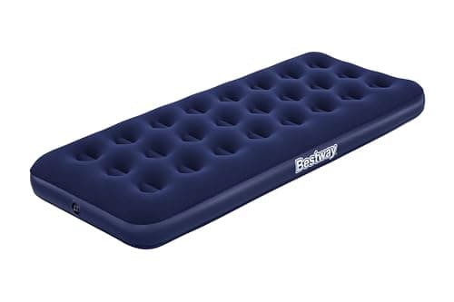 Image of Bestway Single Size Air Bed | Inflatable Outdoor, Indoor Airbed for Camping, Air Mattress, Blue