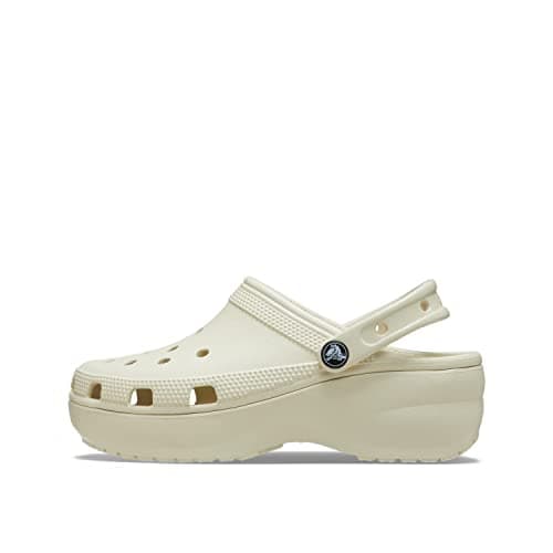 Image of Crocs Women's Classic Platform W Clog, Bone, 5 UK
