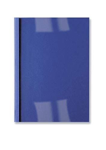 Image of GBC LeatherGrain Thermal Binding Covers, 3 mm, 30 Sheet Capacity, A4, Royal Blue, Pack of 100, IB451010