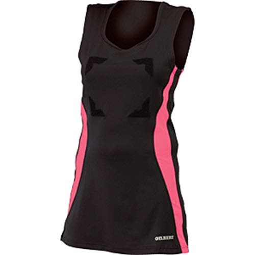 Image of Gilbert Eclipse II Hook and Loop Netball Dress - Black/Pink (10)