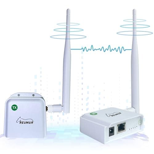 Image of WiFi HaLow, Wireless Bridge 802.11ah,WiFi Halo Point-to-Point Long Range Wireless Access with 2DBi High-Gain Antenna, Ethernet Air Bridge Repeater Supports 2600 feet Outdoor Transmission Distance