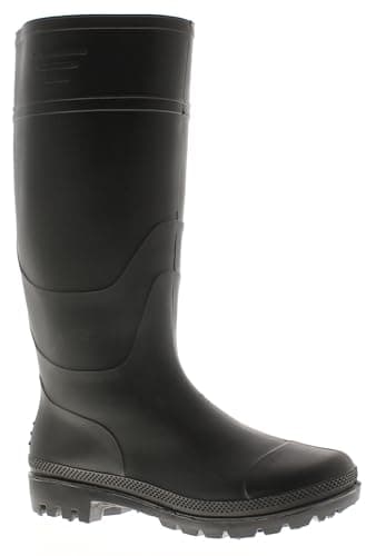 Image of Wynsors Blizzard Mens Wellies - Mens Wellington Boots for Rain, Snow & Bad Weather | Full Length PVC Rubber Wellingtons for Men | Black Wellington Boots Black 9 UK