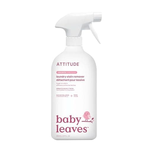 Image of ATTITUDE Baby Laundry Stain Remover, Plant and Mineral-Based Ingredients, Vegan Household Products, Unscented, 800 mL