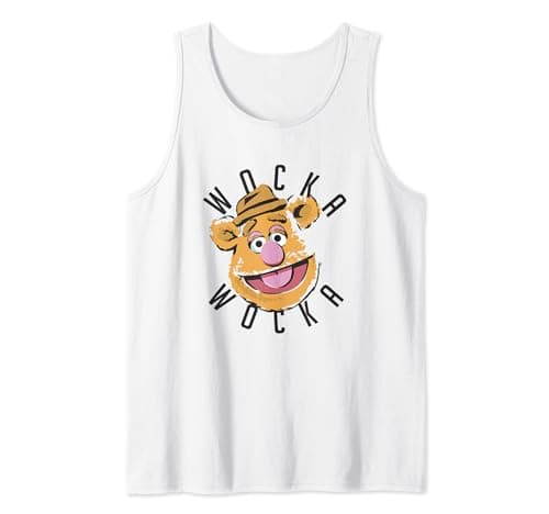 Image of Disney The Muppets Fozzie Bear Wocka Wocka Big Face Tank Top
