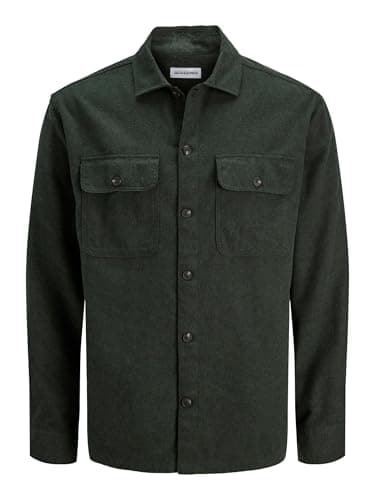 Image of JACK & JONES Jjecharge Ls Noos Overshirt, Green (Duffel Bag), XXL