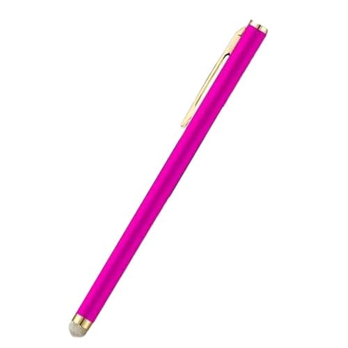 Image of Premium Metal Pen Gold Clip Replaceable Fabric Tip for Tablets Smartphones Lightweight Design Gold Clip Styluses Pen for Touchscreens