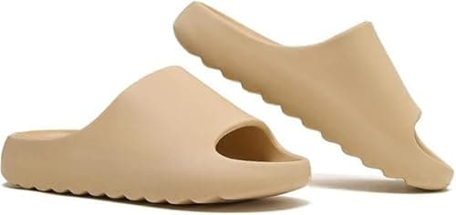 Image of Foinledr Cloud Sliders Slippers Unisex, Platform Pillow Slippers Women, Sandals Men With Soft EVA Thick Sole, Open Toe Lightweight Shower Slides Shoes Outdoor Indoor