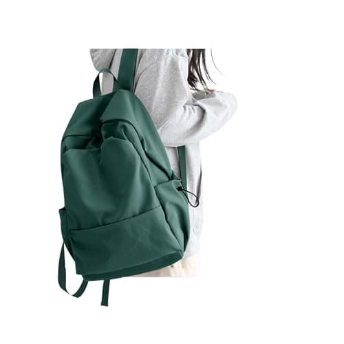 Image of HYC00 School Backpack Womens Causal Travel School Bag for Teenage Girls Boys Secondary Backpack Lightweight 14 Inch Laptop Rucksack Bag for Women Casual Daypack Bookbag for College Work, Army Green