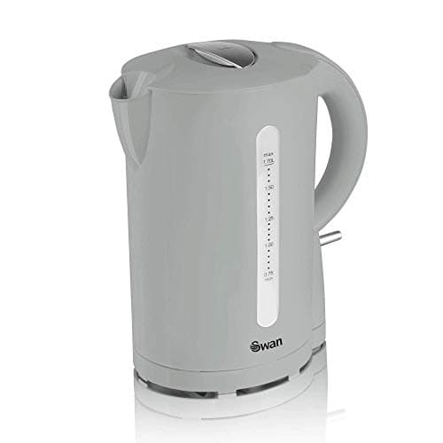 Image of Swan SK18121GRYN Jug Kettle with Rapid Boil, Detachable Filter, 1.7L, 2200W, Grey