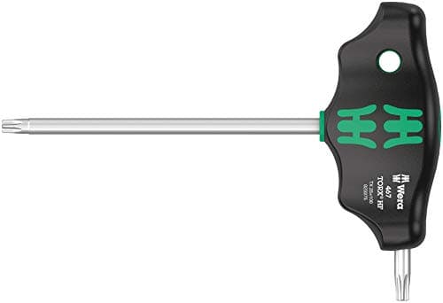 Image of Wera 05023375001 467 TORX HF T-Handle Screwdriver with Holding Function 25 x 100 mm