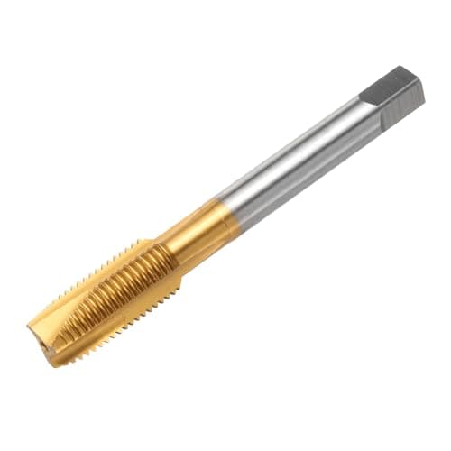 Image of sourcing map 7/16-20 UNF B2 Spiral Point Thread Tap, Screw Tap Threading Tapping Tool, Titanium Coated 6542 High Speed Steel Machine Taps Tapping Bit