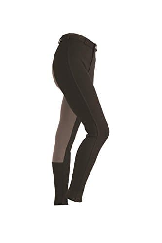 Image of Shires Wessex Two Tone Riding Jodhpurs in Black/Grey - Ladies 34, Blkgrey