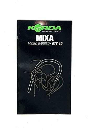 Image of Korda Mixa Barbless Size 10, Premium Floater Fishing Hooks, Strong and Sharp, Short Shank, Wide Gape Design, Ideal for Carp Fishing