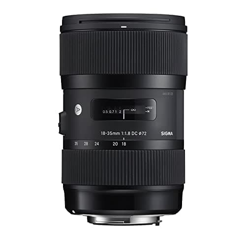 Image of Sigma 210101 18-35mm F1.8 DC HSM Lens for Canon - Black