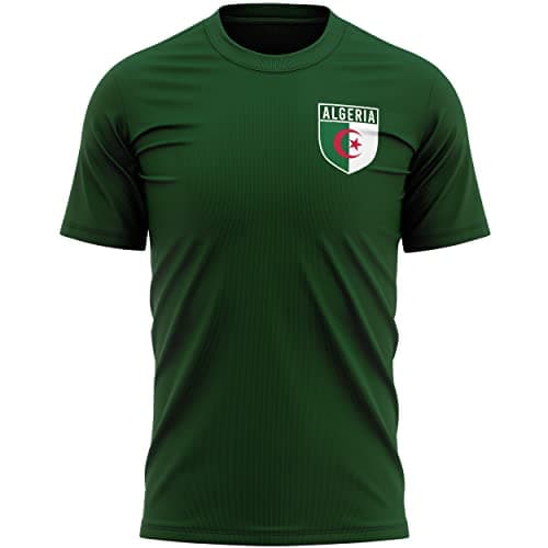 Image of Purple Print House Algeria T Shirt for Men Badge Retro Football Country Africa 2026 Supporters Gifts, M, Forest