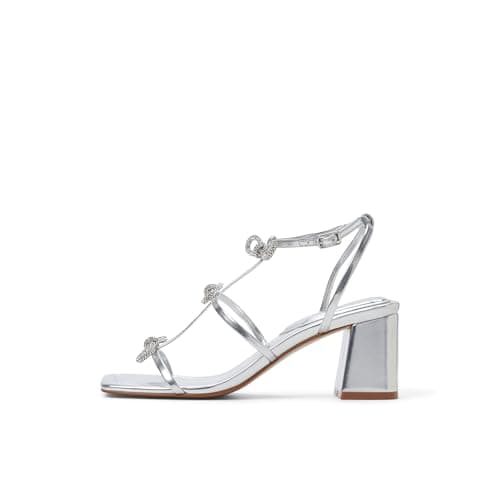 Image of ALDO Women's Kaeli Heeled Sandal, Silver, 4.5 UK