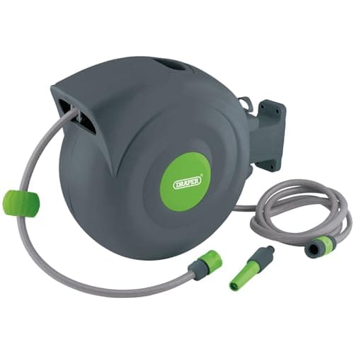 Image of Draper 15046 Retractable Garden Hose Reel, 20m