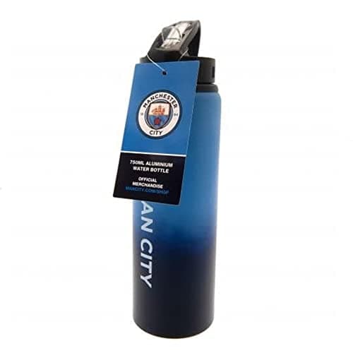 Image of Manchester City F.C. City Man Fc Aluminium Sports Water Drinks Bottle Fade Design XL blue one size K-REY-MC06400