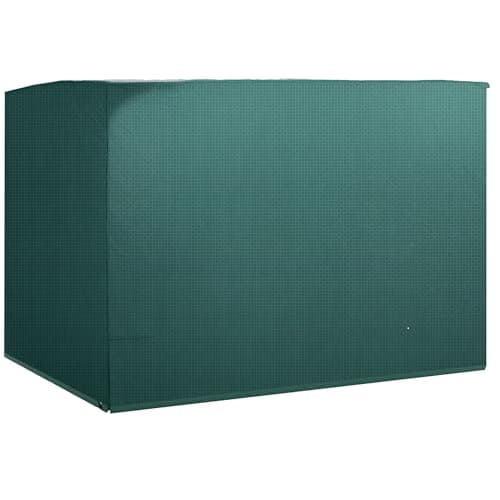 Image of Outsunny Patio 3 Seater Swing Chair Bench Cover Outdoor Garden Furniture Rain Protection Cover Protector Waterproof Anti-UV, 215L x 155W x 150Hcm, Dark Green