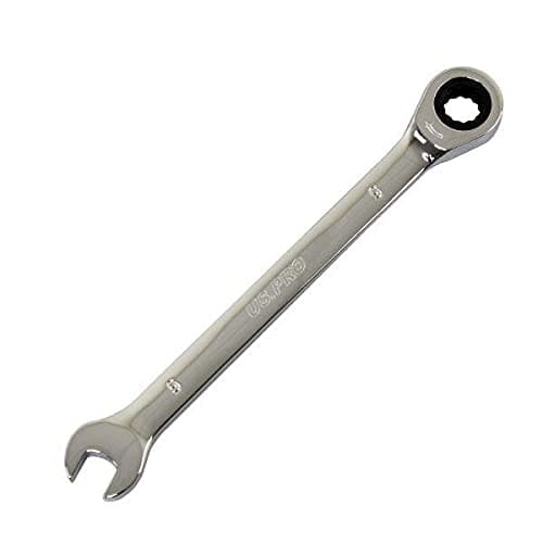 Image of US PRO Tools 9mm Ratchet Spanner Wrench 72 Teeth Open & Ring End Wrench 3570