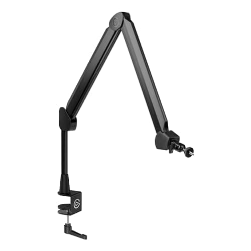 Image of Elgato Wave Mic Arm - Premium Broadcasting Boom Arm with Cable Management Channels, Desk Clamp, 1/4" Thread Adapters, Fully Adjustable, perfect for Podcasts, Streaming, Gaming, Home Office, Recording