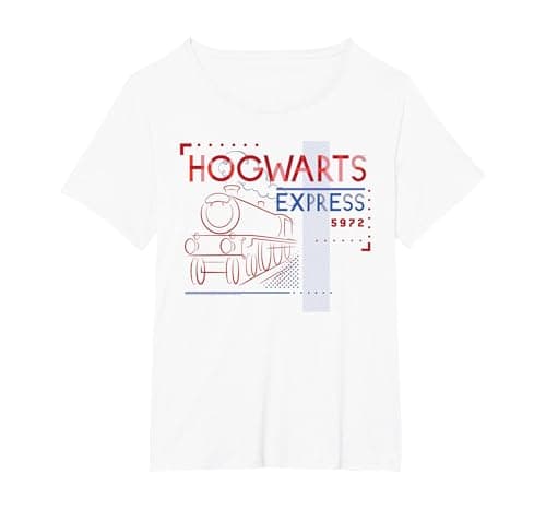 Image of Harry Potter Hogwarts Express T-Shirt, Women's Plus, White, 4X