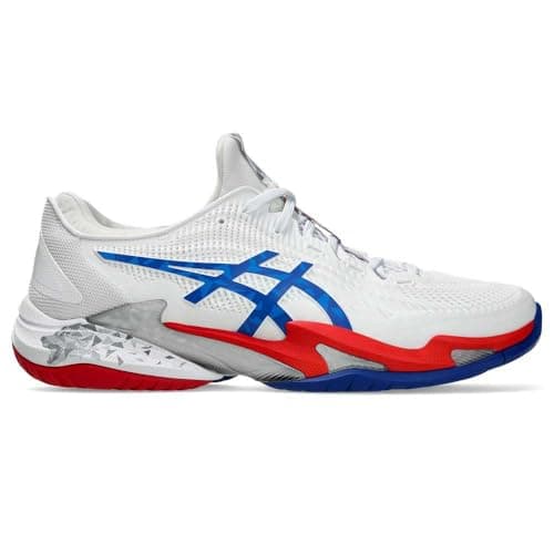 Image of ASICS Mens Court Ff 3 Novak Sneaker, White Blue, 7.5 UK