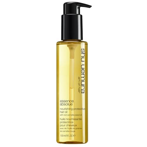 Image of Shu Uemura, Nourishing Protective Hair Oil Essence Absolue, All Hair Types, Enriched with Red Camellia Seed Oil, Nourishing & Heat Protecting, Anti Frizz, 150ml