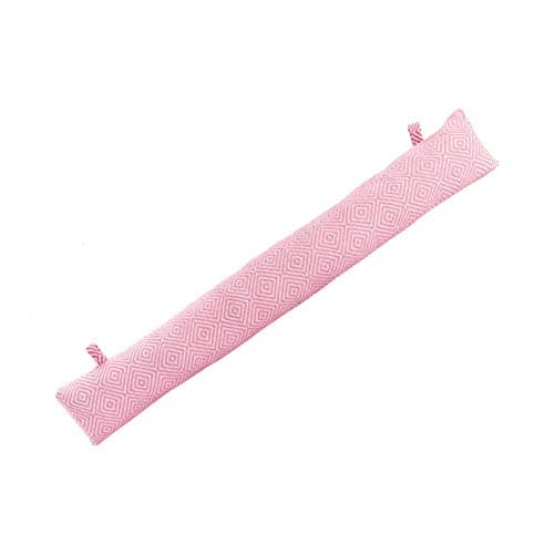 Image of Nicola Spring Draught Excluders - 80cm - Pink - 1pc - Chevron Indoor Decorative Wind Stopper Home Interior Air Strip Wind Seal Window Draft Snake Sound Blocker for Home, Office Doors