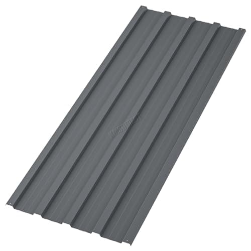 Image of BIRCHTREE 24x Roof Sheets Corrugated Garage Shed Side Panels Metal Roofing Covers Carport Greenhouse 1080mm x 426mm RSS02 Grey