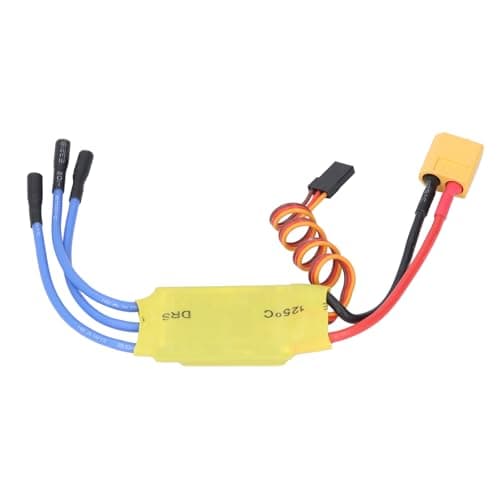 Image of Brushless Electronic Speed Controller 30A ESC for RC Drones Airplanes Helicopters, Multi Safety Protection with 3.5mm Plug, 5.6V - 16.8V Input for 2-3S LiPo or 5-12S