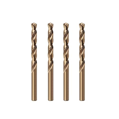 Image of Misuyue 8% Cobalt Drill Bits, Metal Drill Bit Set 5mm, HSS M42 Carbide Twist Drill Bit for Metal Stainless Hard Steel Aluminum, Wood Drill Bits (4pcs)