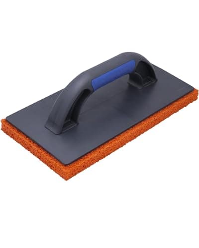 Image of REFINA Medium Grain Rubber Sponge Float for Plastering, Rendering & Cement - 11 x 5.5" (280 x 140mm) Lightweight & Durable Sponge Float w/Ergonomic Handle - Removes Air Bubbles & Trowel Marks