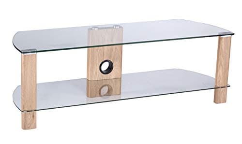 Image of Alphason Century ADCE1200-LO Clear Glass TV Stand