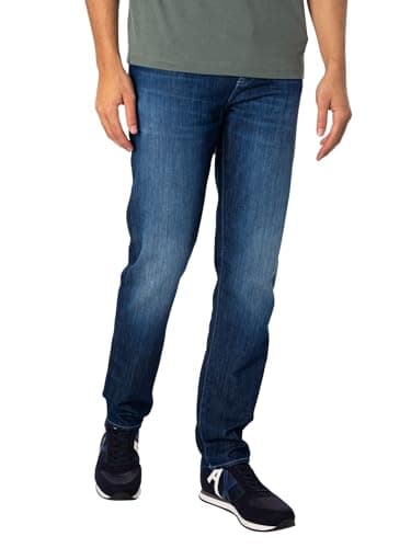 Image of Armani Exchange Men's Slim Jeans, Blue, 30W x 32L