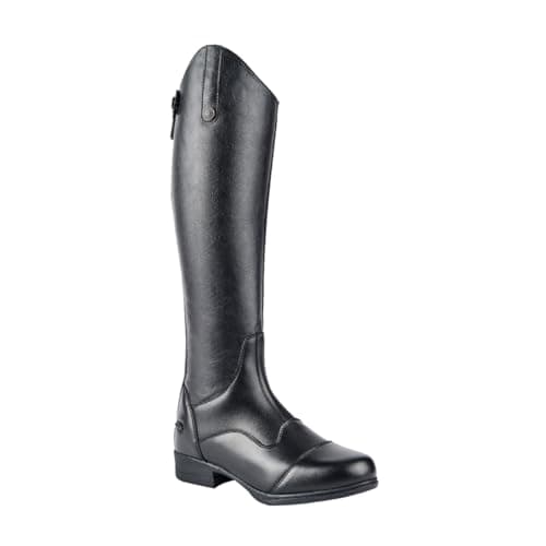 Image of Shires Marcia Leather Long Riding Boots UK 7 Slim Black