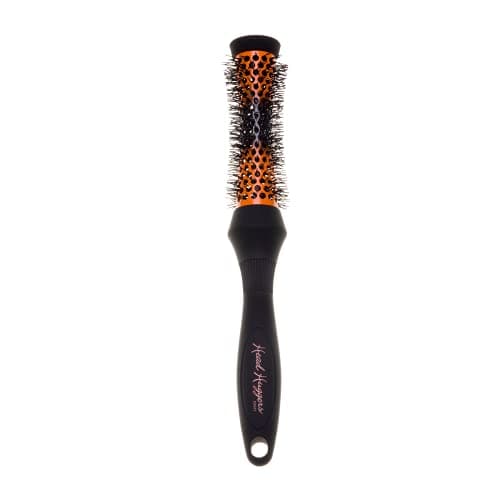 Image of Denman Medium Head Huggers Round Styling Brush – Volumising Root-Lift Barrel for Blow-Drying & Smoothing, For All Hair Types, DHH1, Orange & Black