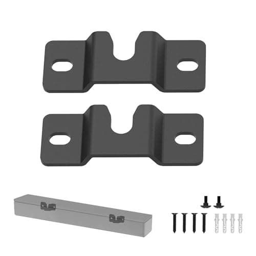Image of mimzemamz Soundbar Wall Mounts, Universal Audio Speaker Support Sound Bar Bracket for Speakers up to 7 kg with Screws for Wall Mount, Black