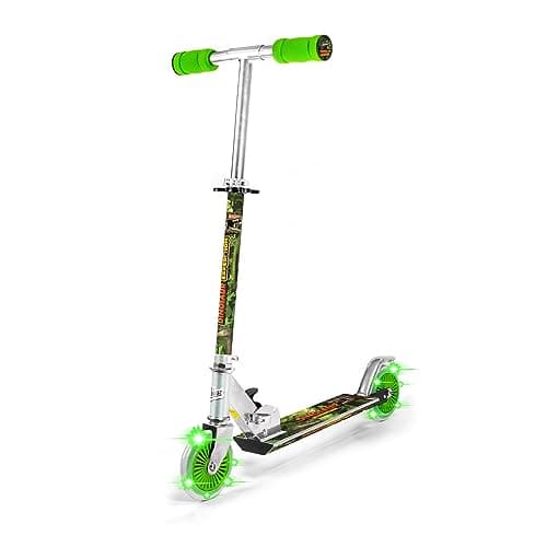 Image of Ozbozz SV14697 Dinosaur Scooter with 2 Light UP Wheels, Multi Colours