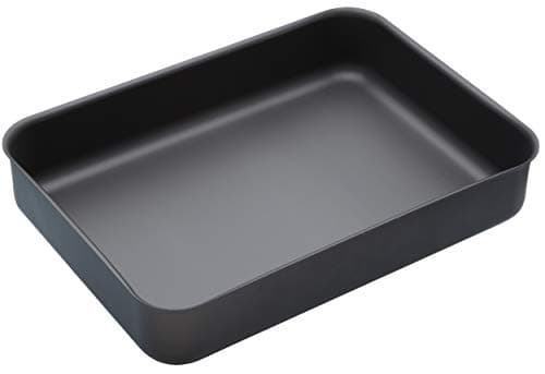 Image of MasterClass Hard Anodised Roasting Tin, Aluminium Roaster with Teflon Non Stick Coating, 37 x 26.5cm (14.5 x 10.5), Black