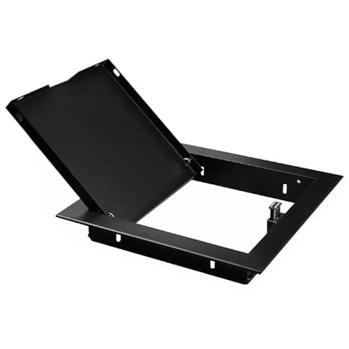 Image of 1pc Heavy Duty Aluminium Access Panel - Custom for Walls & Ceilings, Flush Mount Inspection Door with Push-Button Switch(Black,6x8inch)