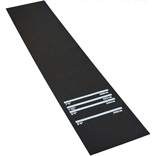 Image of Rubber Dart Board Mat Non-Slip With 4 Throwing Distances - Heavy Duty Darts Accessories for Pub, Bar, Club, Home Party - Gift Black
