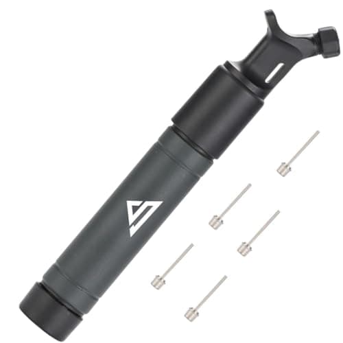 Image of Sports Stable Dual Action Ball Pump with 5 Needles — Football, Basketball, Rugby, Volleyball & Sports Ball Inflator | Fast Inflate on Push & Pull | Compact & Lightweight