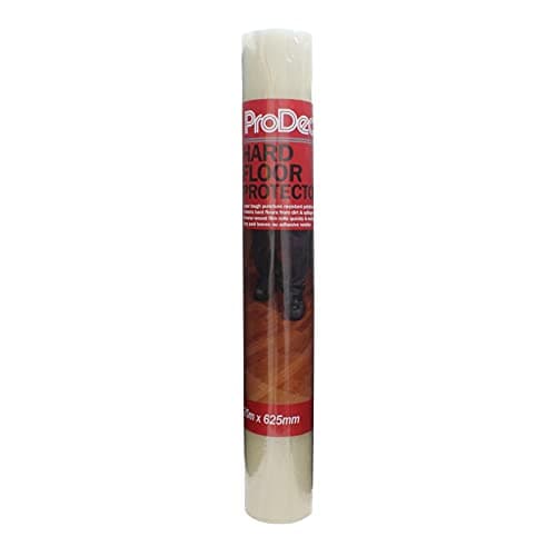 Image of ProDec 25m Hard Floor Protector Film - Waterproof Self Adhesive Hardfloor Protector Roll, Protects Against Dust, Dirt, Paint, Paste, Spills - Hard Floor Protection Roll