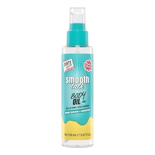 Image of Dirty Works Smooth Talk Body Oil 150ml - Moisturizing Hydrating Nourishing Lightweight Fast-Absorbing Soft Skin - Natural Ingredients Aromatherapy