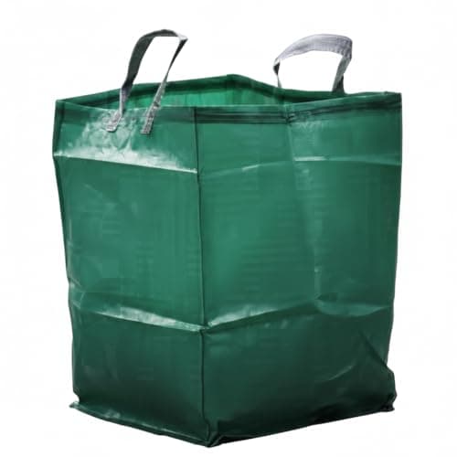 Image of Heavy Duty Garden Waste Bag 150L Large Reusable Refuse Sack with Handles Tear Resistant Yard Waste Bag for Leaves Grass and Debris Foldable Green Gardening Sack 71 x 38 x 57cm (1 Pack)