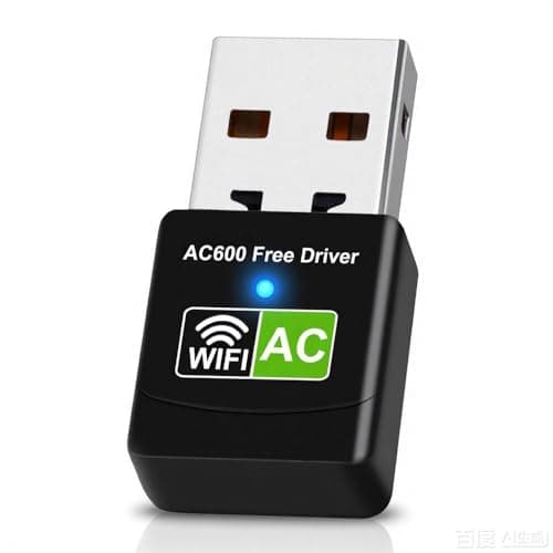 Image of Driver Free USB WiFi Adapter For PC Desktop,AC600 Wireless Network Adapter for Laptop,Dual Band Mini WiFi Dongle Stick,2.4G/5G WiFi Adapter for PC Supports Windows 11/10/8.1/8/7/XP/Vista