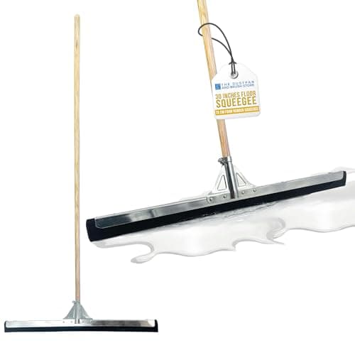 Image of 30 Floor Squeegee with 120cm Squeegee Long Handle, Floor Wiper with 2-Layer Foam Blade, Outdoor/Indoor Wet Room Floor Squeegee Heavy Duty, Ideal Squeegee Mop for Home