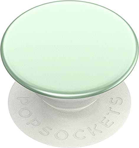 Image of PopSockets: PopGrip - Expanding Stand and Grip with a Swappable Top for Smartphones and Tablets - Aluminum Honeydew Green