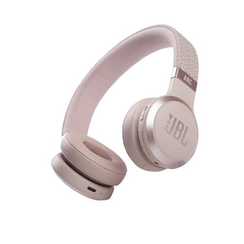 Image of JBL Live 460 NC Wireless On-Ear Bluetooth Headphones with Active Noise-Cancelling Technology, Up to 50 Hours Battery Life, Rose Pink
